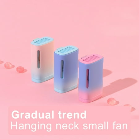 

Gotofar 1100mAh USB Mini Fan Hanging Neck Cooling ABS Handheld Portable Fan for Outdoor