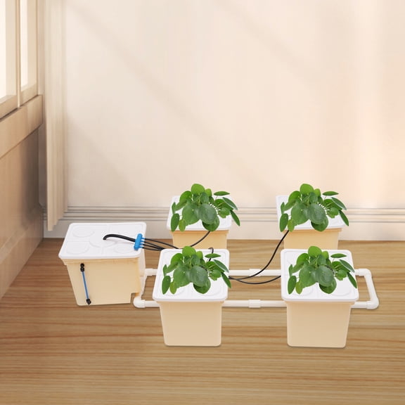 Hydroponic Growing System Herb Garden Starter Kit Indoor 5 Pots Grow KIT