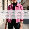 thumbnail image 3 of Trikvn Womens Short Wool Blend Jacket Lapel Collar Button up Cropped Coat Long Sleeve Casual Fleece Outerwear for Fall Winter Daily Business Casual, 3 of 6
