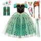 thumbnail image 2 of Disney-vestido de princesa Elsa y Anna para niñas, traje de baile de malla con lentejuelas blancas, ropa de carnaval, disfraz de reina de las nieves y Frozen, 2 of 5