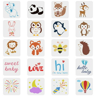  30Pack Baby Shower Stencils Cute Onesie Stencil