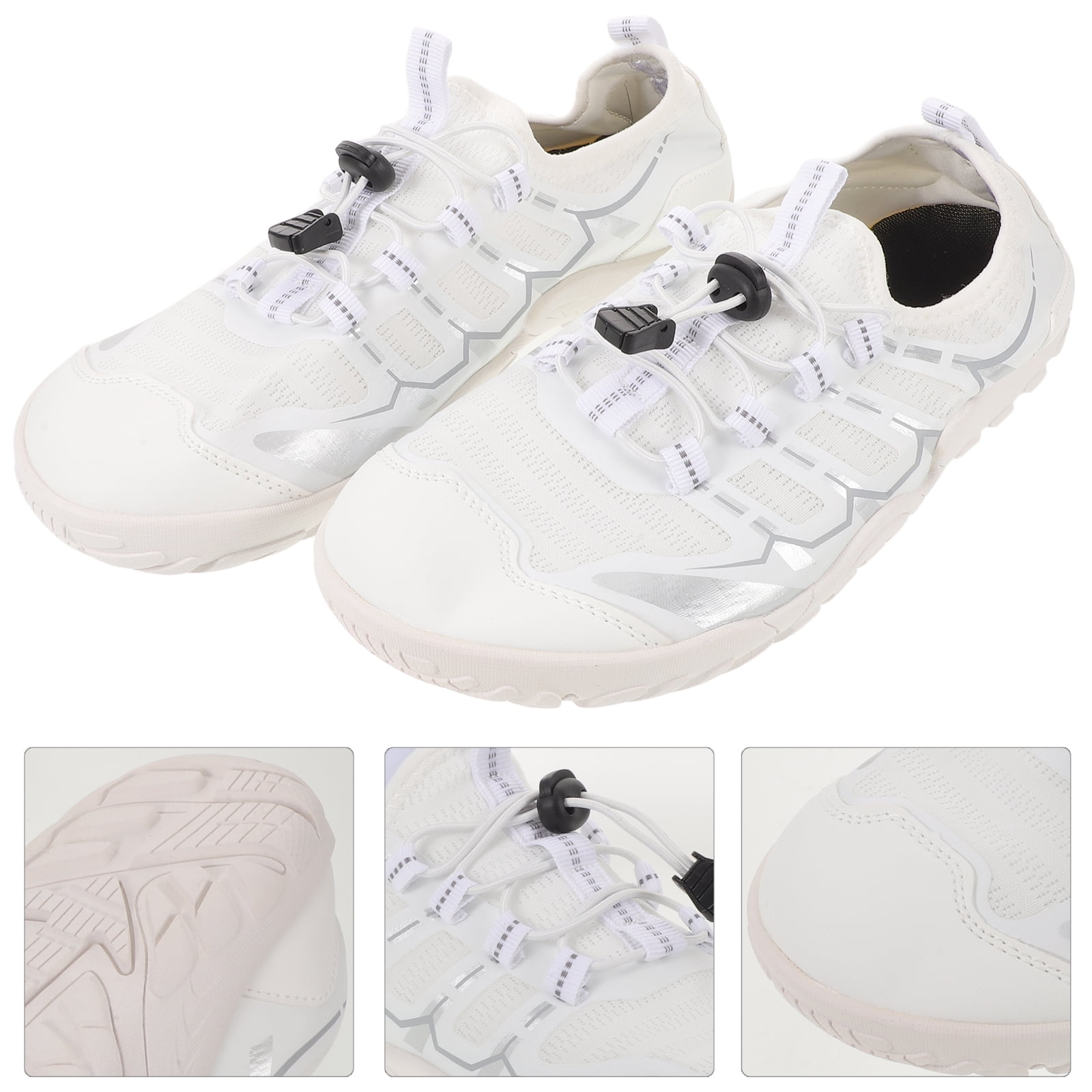 1 Pair Breathable Trail Hiking Shoes: Men'S Quick-Dry Outdoor Sneakers With Rubber Sole - Comfortable Footwear For Summer Adventures
