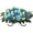 Blue, variant on KALAKALA Grave Decorations for Cemetery Artificial Memorial Roses Flowers Bouquets with Vases for Outdoor Grave Decorations Long-Lasting(Purple)