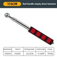 thumbnail image 2 of Hammer Telescópico Probador de paredes Hollow Hollow Sound Vacato Drum Drumer (115 cm), 2 of 6