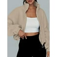 thumbnail image 6 of Anbech Women's Crop Zip Up Jacket Y2K Trendy Long Sleeve Fall Clothes, 6 of 6