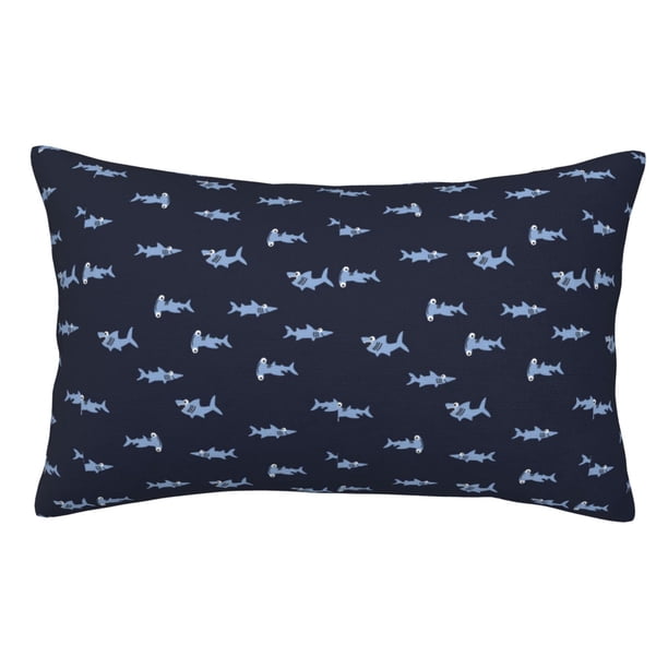 Balery Cute Shark Funda de Cojín Estampada, Regalos para Mujeres, Regalos de Amor para Ella, Regalos para Novia o Esposa, Funda de Almohada-14"x20"