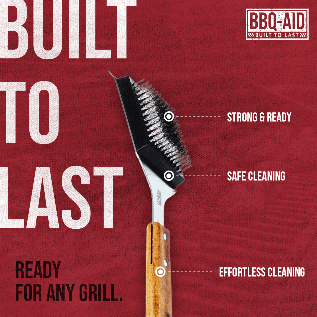 Bbq-aid Grill Brush And Scraper For Barbecue – Grill Brush For