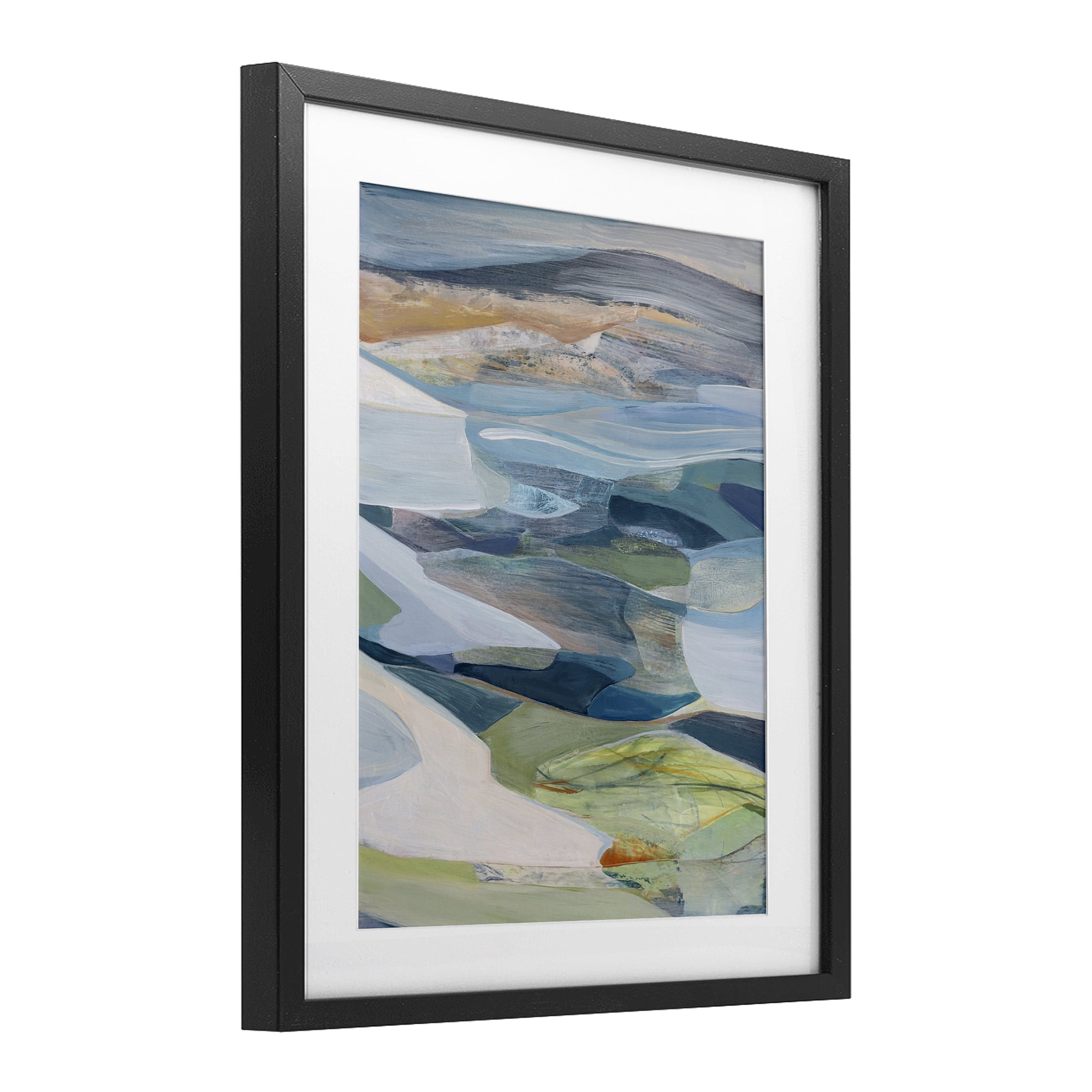 Stupell Industries Shifting Horizons Distortion Black Framed Print Under Glass, design by Farren Lee