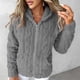 thumbnail image 1 of Chaqueta y abrigo informal de manga larga con capucha para mujer, cárdigan de manga larga con cremallera de color liso, blusa informal, abrigo para mujer, 1 of 9