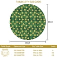 thumbnail image 3 of St. Patrick's Day and Clovers Green Plaid Pattern Round Tablecloth 60", Wrinkle-Resistant Wipeable Cover for Kitchen, Dining, Picnic & Patio, 3 of 6