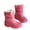 Pink, variant on LYHao Winter Kids Boots Insulated Warm Fleece Lined Non Slip Outdoor Shoes For Girls And Boys Toddler Children ,Girls Boots Sizes 5 Black(8-12 Months)