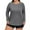 #02Dark Gray, variant on Women's Plus Size Swim Shirt Long Sleeve Rash Guard UV Protection Sun Shirts UPF 50+ Quick Dry Hiking Fishing Tops Pink 2XL