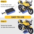 thumbnail image 7 of Ktaxon Motorcycle Lift Stand,1100 lbs Motorcycle Scissor Lift Jack, Steel Lift for Dirt Bikes, ATVs & Scooters, Blue, 7 of 7