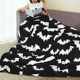 thumbnail image 3 of Halloween Throw Blanket Goth Bat Blanket, Halloween Throw Blanket for Couch 50x60 inches, Ultra Soft Decorative Blanket, 3 of 6