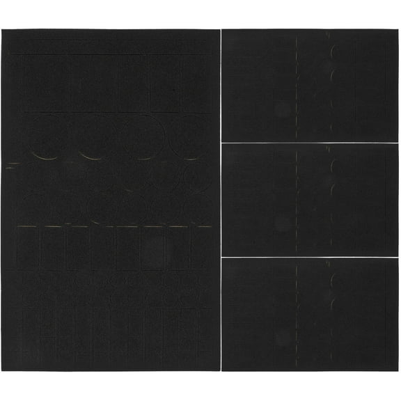 FOMIYES  4 Sheets Electronic Light Cover Stickers Self Adhesive Shading Blackout