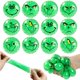 thumbnail image 1 of 12 juguetes blandos navideños a granel, bolas antiestrés navideñas de monstruo verde para adultos, bolas antiestrés blandas para apretar, juguetes antiestrés, rellenos de calcetines navideños, regalos, 1 of 1