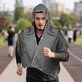 thumbnail image 5 of Cooling Hoodie Towel - Instant Evaporative Chilly Head Wrap for Hard Hat - Sun Protection Hooded Cooling Towels for Hard Hat Outdoor Work Construction Sports Hiking - Light Gray, 5 of 10