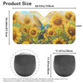 thumbnail image 4 of Yuyamidu Hummingbird Car Sunshade Sunflower Car Window Shade Yellow Front Windshield Sun Shade for SUV Truck Hatchback Automobile Interior Accessories, 4 of 7