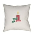 thumbnail image 2 of Surya  Candle Light Square Throw Pillow - Black & Red - 18 x 18 x 4 in., 2 of 2