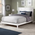 thumbnail image 1 of Nantucket Queen Solid Wood Foundation Bed in White, 1 of 8