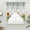 Gray, variant on Sunflowers Swag Valances for Windows, Kitchen Curtains 36 Inch Length 2 Panels Set, Floral Green Leaves Bees Watercolor Short Curtains for Small Windows Rod Pocket Cafe Curtains Drapes 28"x36"