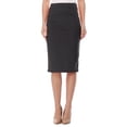thumbnail image 2 of Women's 2 Pack High Waist Stretch Pull On Pencil Midi Skirt Casual Office Soft Fit Skirt, 2 of 5