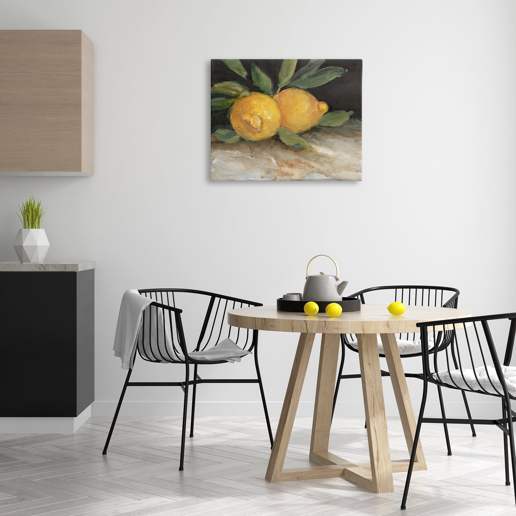Stupell Industries Traditional Lemons Duo Food & Beverage Painting Wrapped Canvas Art Print Wall Art, 30 x 24