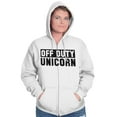 thumbnail image 5 of Off Duty Unicorn Fantasy Zip Hoodie Sweatshirt Women Brisco Brands S, 5 of 5