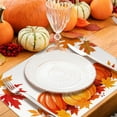 thumbnail image 6 of Pumpkins Maple Leaves Fall Placemats Set of 4,12.5x17 Inch Fall Placemats Autumn Thanksgiving Harvest Table Mats for Dining Table Home Party Kitchen Decoration, 6 of 6
