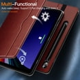 thumbnail image 5 of JETech Case for Samsung Galaxy Tab S9 11-Inch with S Pen Holder, PU Leather Business Folio Stand Protective Tablet Cover with Pocket & Straps, Auto Wake/Sleep, Multi-Angle Viewing (Brown), 5 of 6