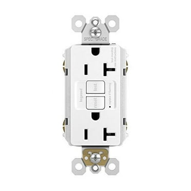 Legrand radiant Self-Test GFCI Outlet, White, 20 Amp, (Pack of 3), 2097W3PKCC4
