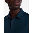 thumbnail image 3 of George Men's and Big Men's Double Knit Polo Shirt with Short Sleeves, Sizes S-5XB, 3 of 4