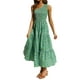 thumbnail image 5 of TRKIYQC Vestido con Columpio para Mujer, Sin Mangas, con un Hombro, Fluido, con Niveles, de Verano, Informal, Vestido Largo de Playa TRKIYQC  moda, 5 of 9