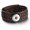 Brown, variant on Snap Jewelry Leather Weave Adjustable Bracelet in Brown for 18MM Ginger Charm
