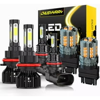 LED Headlight Fog Light Turn Signal Lamp Bulbs Kit 6Pcs - for Ford Ranger 2001-2011