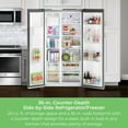 thumbnail image 5 of Kenmore 20 Cu. ft. 36-inch Depth Side-by-Side ENERGY STAR® Refrigerator/Freezer, Stainless Steel, 5 of 26