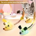 thumbnail image 1 of Visland 1 Set Chat Jouet Rechargeable LED Simulation Souris Jouet Réaliste Mouse en Mouvement avec Plume Queue Animaux de Compagnie Fournitures, 1 of 7