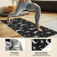 thumbnail image 4 of Black Moon Skull Pattern Hot Yoga Mat Towel Non Slip for Hot Yoga - Quick-Drying Yoga Mat Cover with 4 Corner Pockets with Travel Bag - Hot Yoga Towel Non Slip 74"x26", 4 of 6