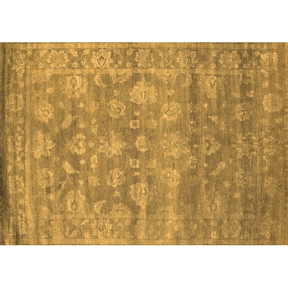Ahgly Company Indoor Rectangle Persian Orange Bohemian Area Rugs, 5' x 8'
