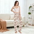 thumbnail image 5 of Dailycode Women's Pajama Pants Wide Leg Lounge Pj Bottoms With Pockets Cute Pig with Hearts, 5 of 7
