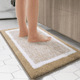 thumbnail image 5 of TRITEX Non Slip Microfiber Solid Bath Rug, 20" x 30" Mousse, 5 of 6