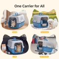 thumbnail image 2 of Hard-Sided Dog and Cat Carrier, TSA Airline Approved, for Small to Medium Pets, Travel Crate with Handle, Ventilated Design, 2 of 10