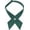 Green, variant on Men & Women Adjustable Criss-Cross Bowtie School Uniform Pre Tied Bow Tie Cross Neck Tie