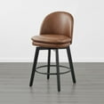 thumbnail image 2 of CHITA Upholstered Swivel Counter Height Bar Stools Set of 2, 2 of 9