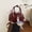 Burgundy, variant on Waxed PU Leather Gingham Bow Mini Shell Bag Boston Bag for Women, Cute Dome Purse Handheld Shoulder Crossbody Bag, Urban Simple Commute Bag (6.7"x4.7"x3.5", 0.55lb)