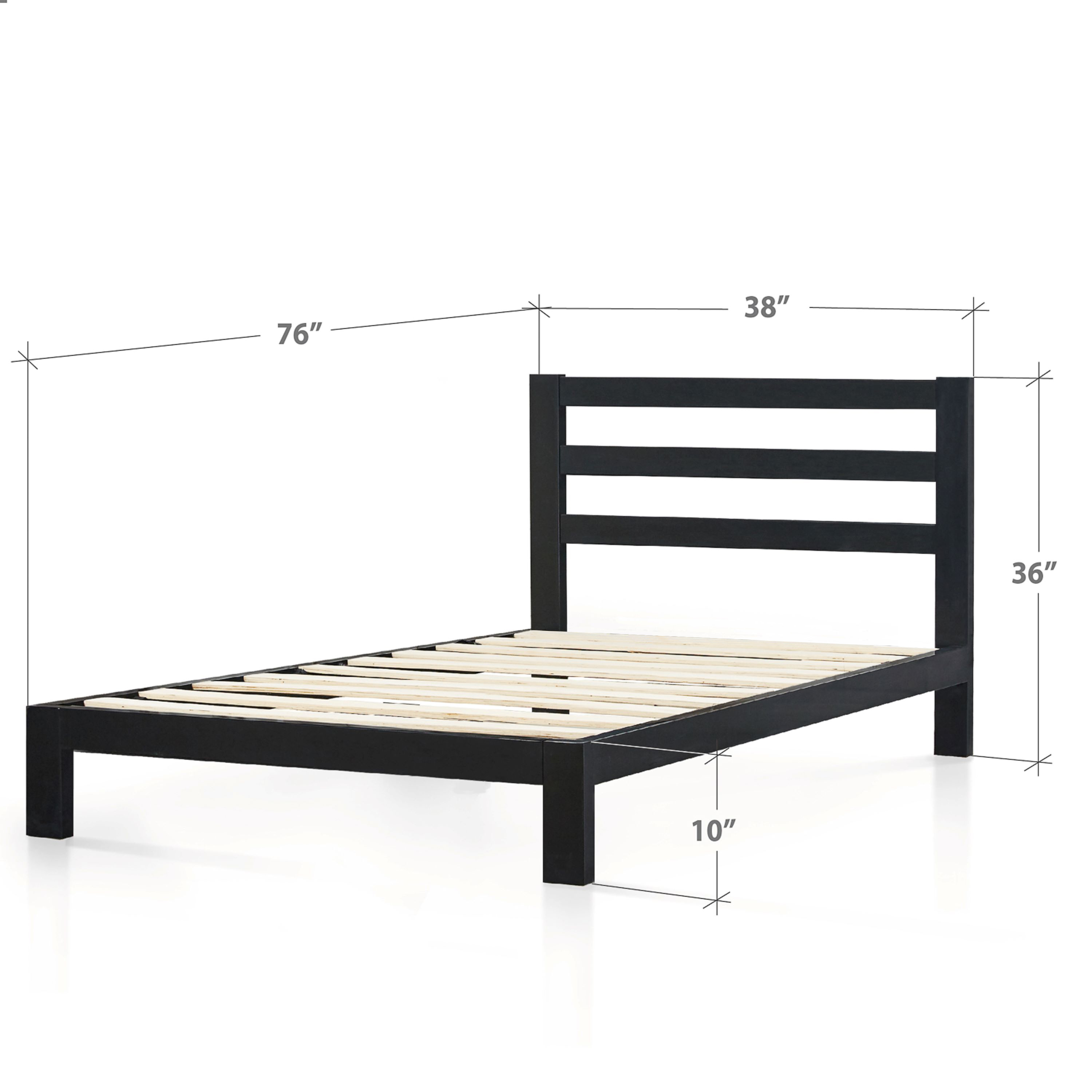 Zinus Arnav 36" Metal Platform Bed with Headboard, Twin - image 4 of 10