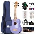 thumbnail image 1 of WINZZ Ukelele soprano para principiantes, kit de ukelele de madera hawaiano de 21 pulgadas para niños adultos estudiantes principiantes, paquete de uke profesional con lecciones gratuitas, estuche, go, 1 of 5