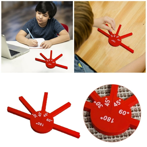 Mathematical Teaching Angle Measuring Instrument Geometric Angle Display Tool Durable Learning Aid for Angle Identification and Educational Demonstrations