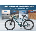 thumbnail image 3 of 24" Electric Bike for Woman, 748W Motor, 22MPH Assist in Exercise EBike, 36V 10Ah Removable Battery, 40+ Mile Range, 24"x2" Anti-Puncture Tires, UL2849, Blue, 3 of 9