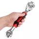thumbnail image 1 of Llave de tubo 48 en 1 con cabezal giratorio de 360°, llave de tubo multifuncional para mantenimiento, 1 of 12